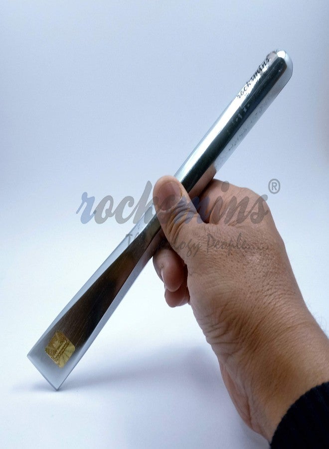 Rocksmins Geological Rock Chisel Nickel Plated Cutting Edge Octogonal Forged Single Piece Nickel Finish for Geologists Civil Engineers Professors Teachers Students - Image 3